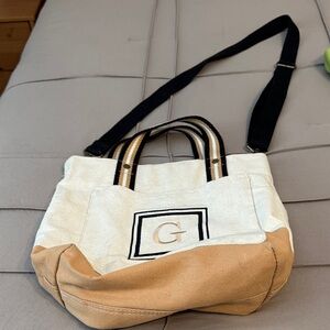 Thirty-One Two-Tone Canvas Tote Bag